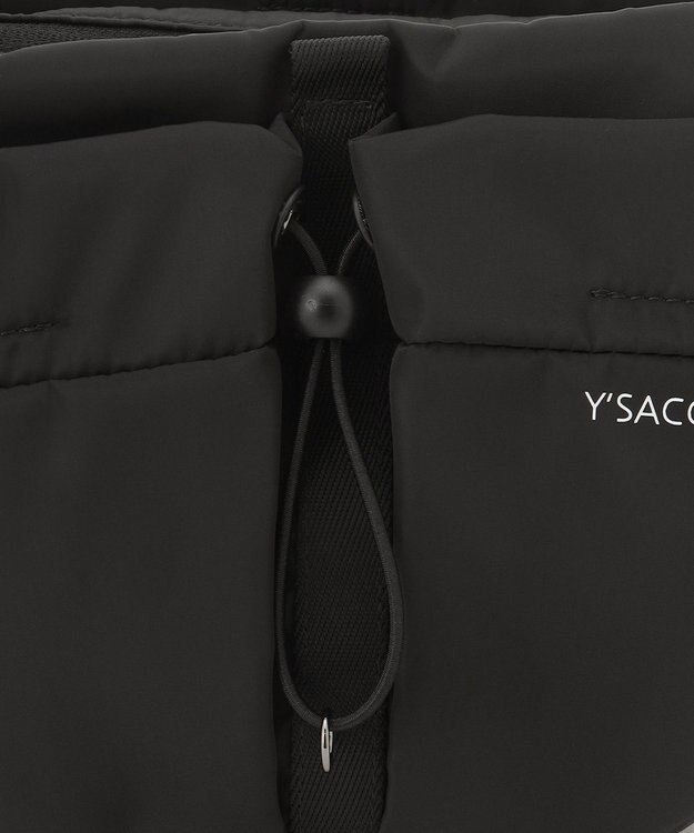 Y'SACCS ドローストリング コンビカラーショルダー mini ブラック