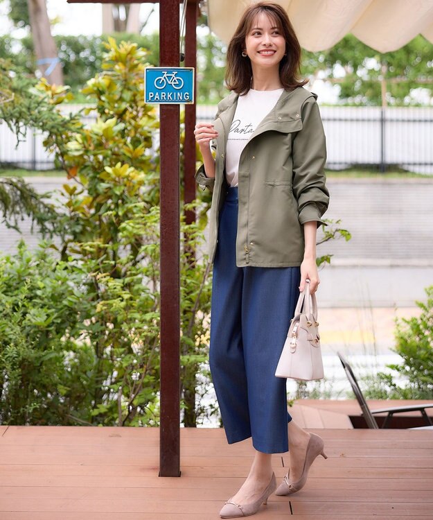 ANY SIS 【WEB・一部店舗限定】ビットスエードライク パンプス グレージュ