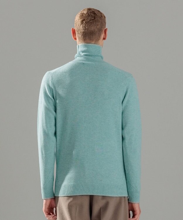 JOSEPH HOMME ピュアカシミヤ　タートルネックニット スモーキーグリーン系