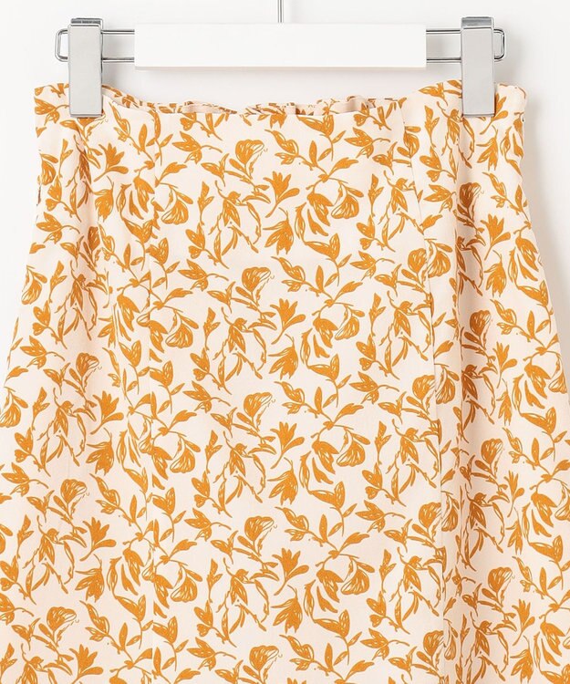 Feroux フラワープリント スカート ホワイト系1