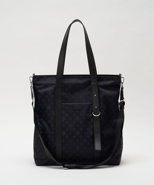 russet アシンメトリーハンドルトートバッグ(SF-237) Black/Navy