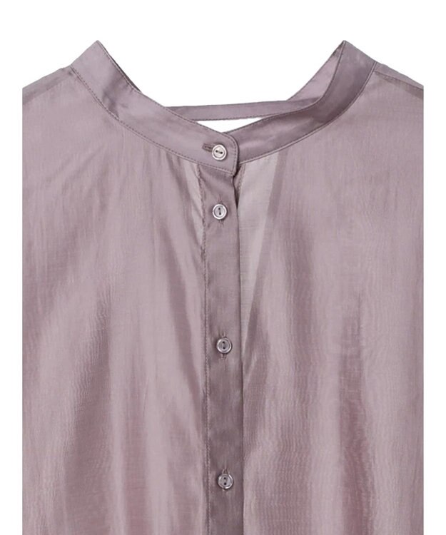 earth music&ecology マルチウェイシアーシャツ Grayish Pink