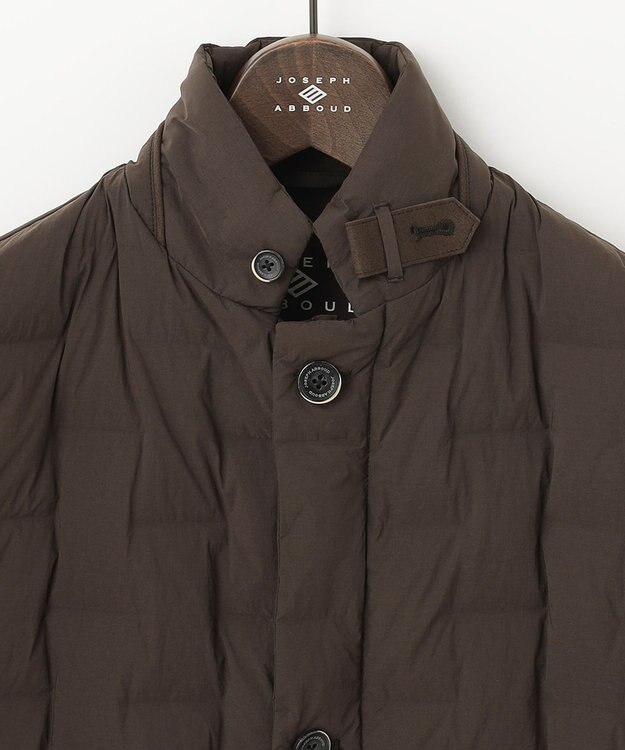 JOSEPH ABBOUD 【インナーダウンとしても対応可】ポケッタブル２WAYストレッチダウン ブルゾン ダークブラウン系