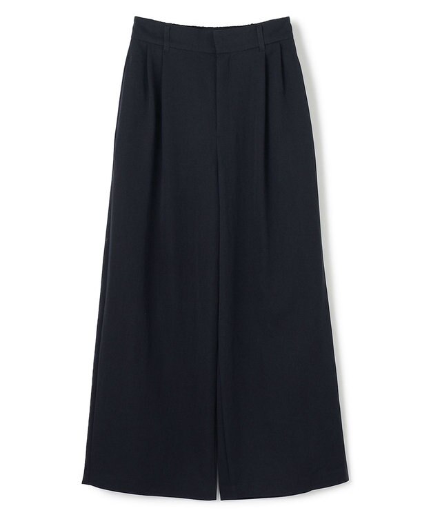 UNFILO タックワイドパンツ ネイビー