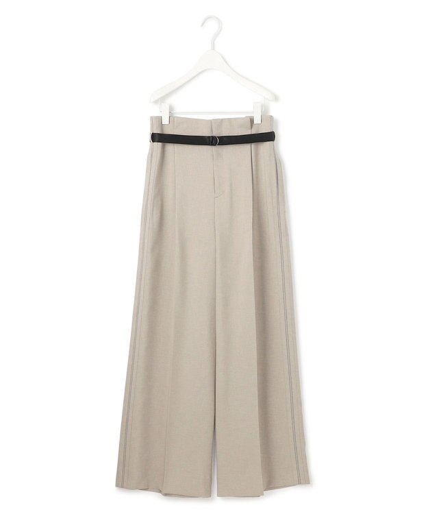 ICB L 【WEB＆一部店舗限定】 SerikaWorsted ワイドパンツ ベージュカーキ系