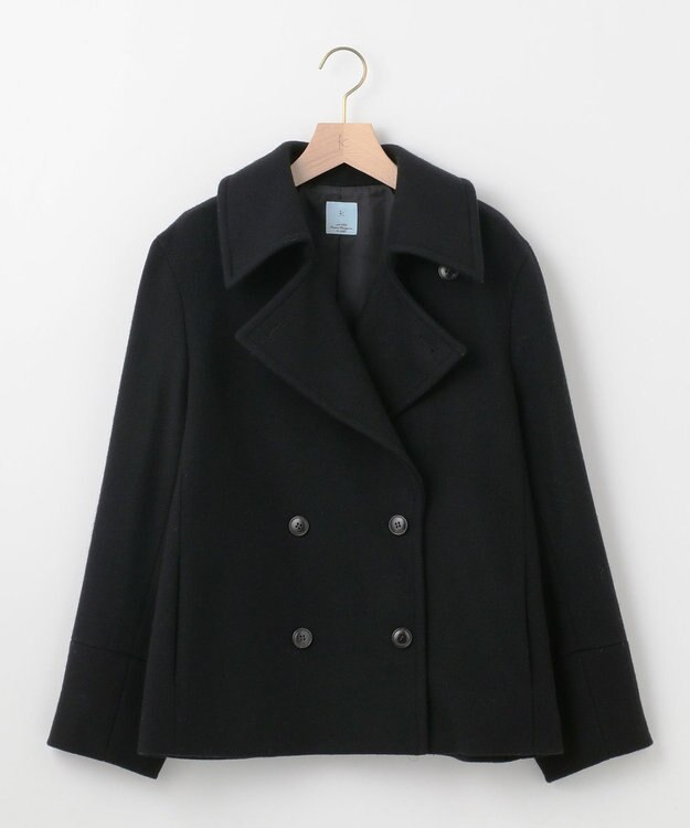 組曲 ショートビーバー ピーコート ブラック系