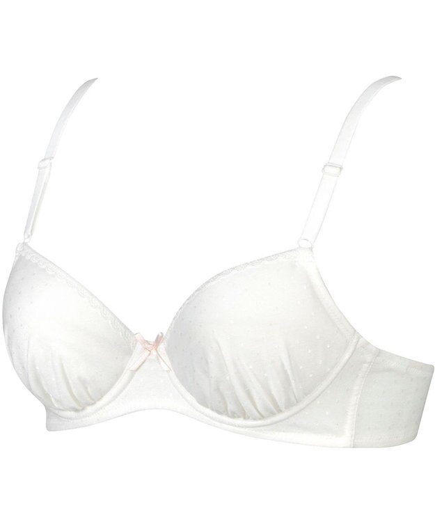 Wing ジュニア ブラジャー Wing Teen やさしくサポート オーガニックコットン混(身生地部) 【STEP3 まるみをおびてきた胸に】 RB2016 ウイング／ワコール アイボリー