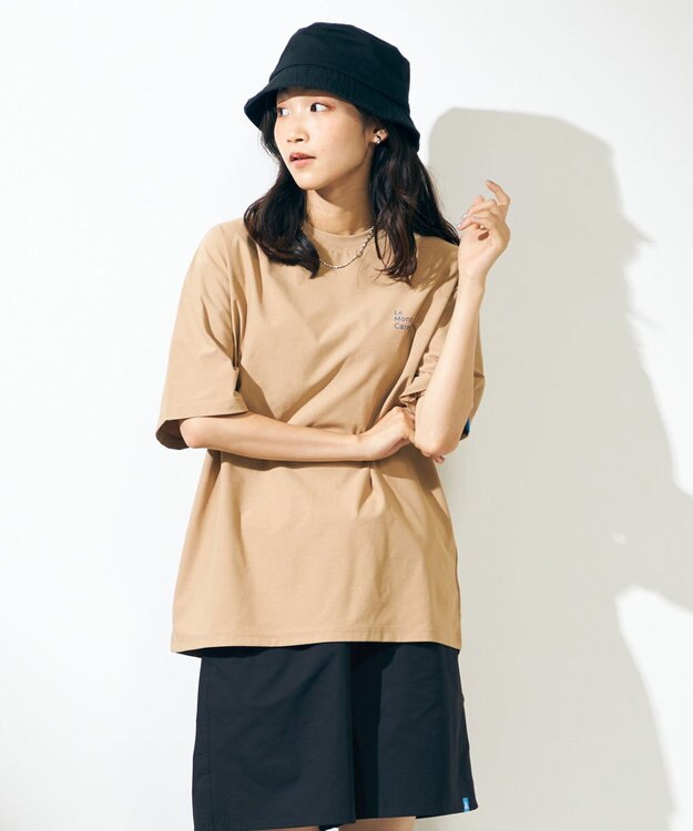 SHARE PARK LADIES 【UVカット・吸水速乾・ストレッチ・軽量 】バックプリントTシャツ ベージュ系