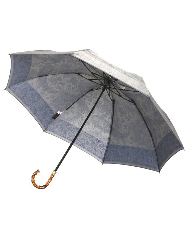 槇田商店 Kirie ペイズリー ミステリアスブルー 折りたたみ傘 ブルー