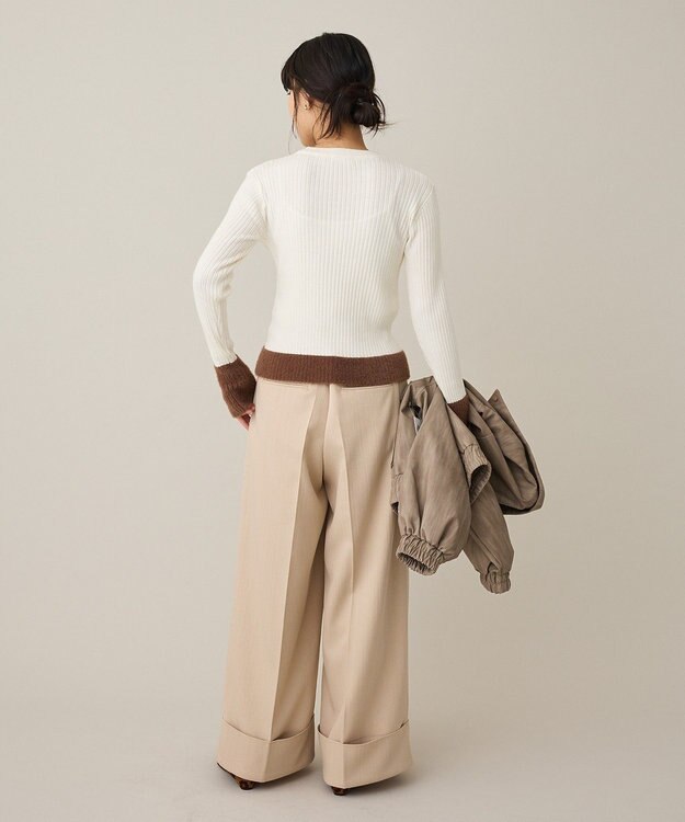 CRAFT STANDARD BOUTIQUE とてもち袖シャギーニットプルオーバー Ivory