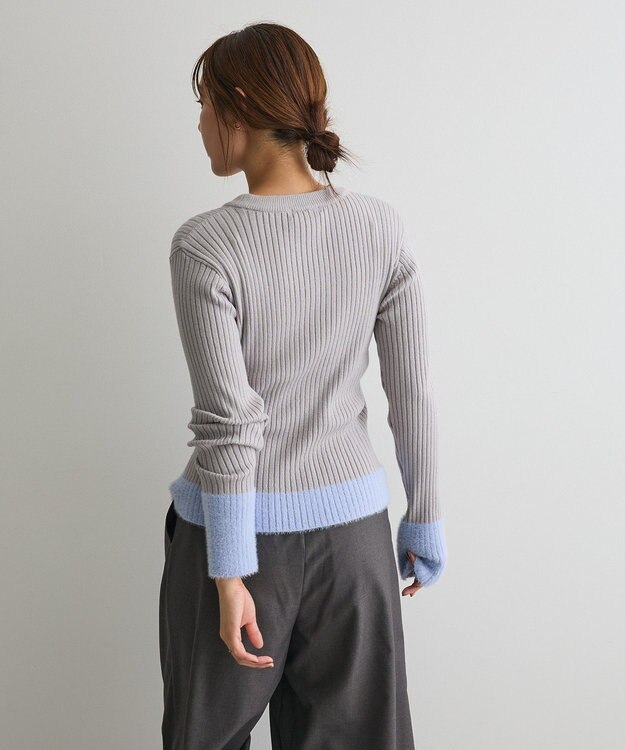 CRAFT STANDARD BOUTIQUE とてもち袖シャギーニットプルオーバー Light Gray