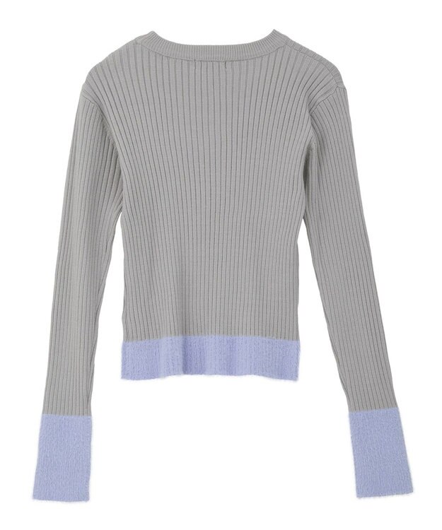 CRAFT STANDARD BOUTIQUE とてもち袖シャギーニットプルオーバー Light Gray