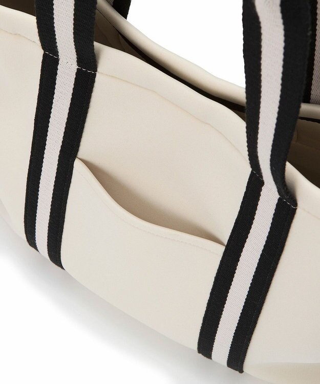 TOPKAPI 【新色追加】【TREASURE TOPKAPI】ネオプレン フロントポケット 2way トートバッグ クリーム