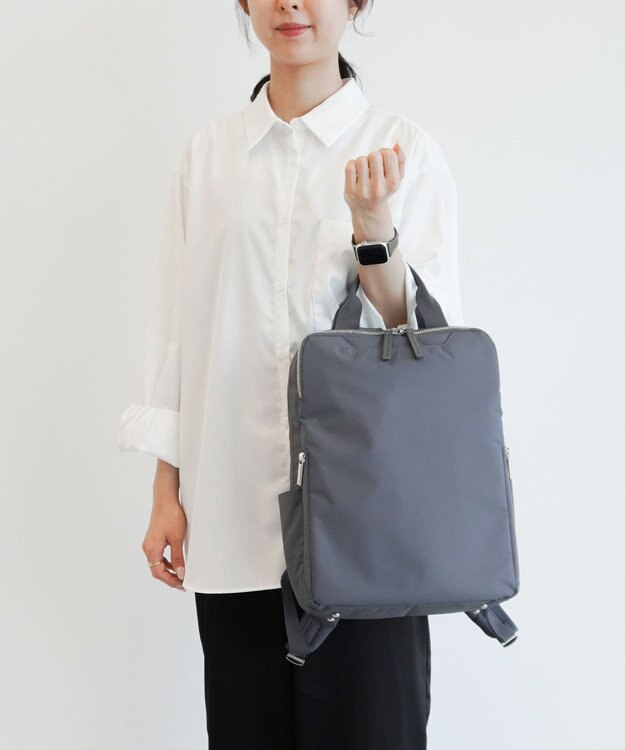 ACE BAGS & LUGGAGE 【洗える背面パッド付】 ace. フィッテムライト リュックサック A4/13.3インチ収納 20391 エース グレー