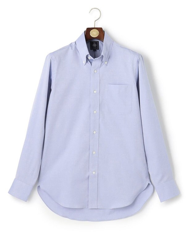 J.PRESS MEN 【定番】【PREMIUM PLEATS / 形態安定】ピンオックス ドレスシャツ / B.D. ダルブルー系