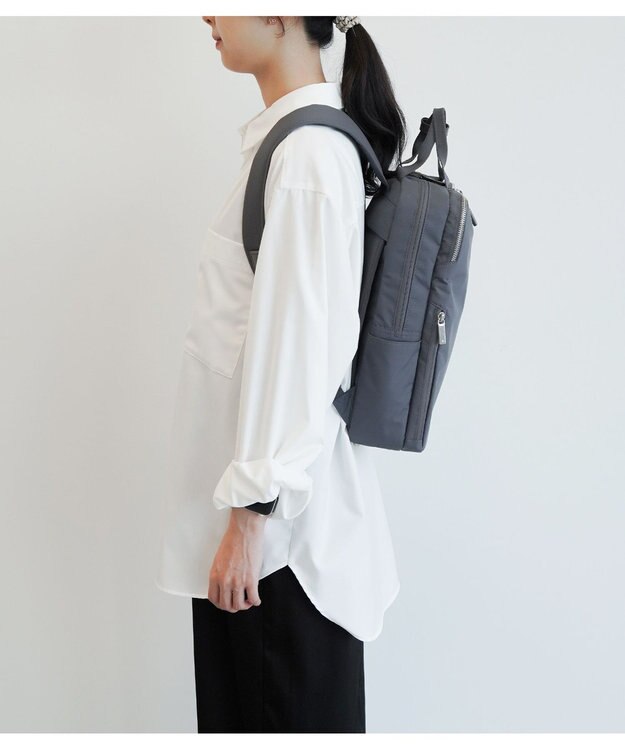 ACE BAGS & LUGGAGE 【洗える背面パッド付】 ace. フィッテムライト リュックサック A4/13.3インチ収納 20391 エース グレー