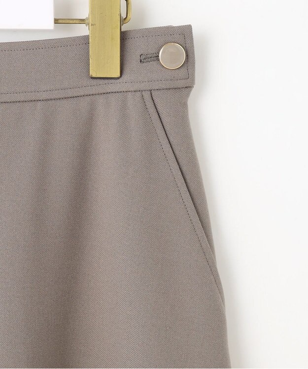 ANY SIS L ビューティサーモ2WAYストレッチ フレアスカート グレージュ