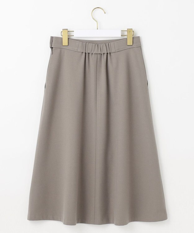 ANY SIS L ビューティサーモ2WAYストレッチ フレアスカート グレージュ