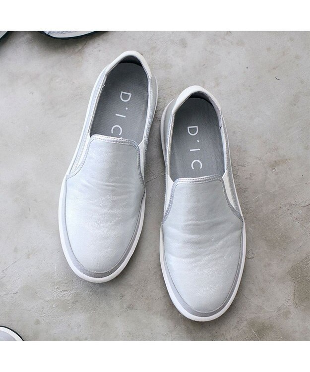 MODE ET JACOMO <D'ICI>ベーシックスリッポン シルバー