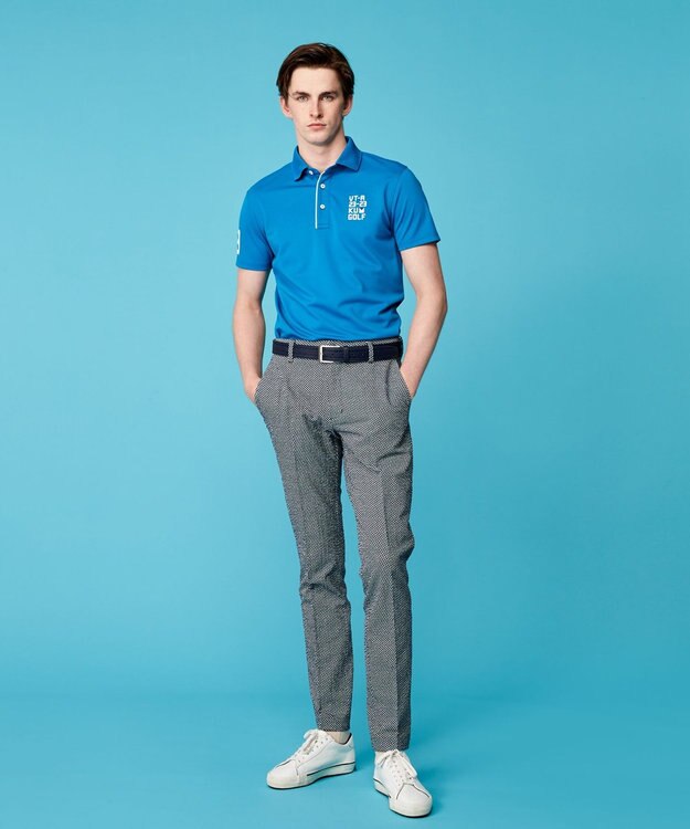 23区GOLF 【MEN】【ストレッチ・撥水】ストレッチサッカー パンツ ネイビー系5