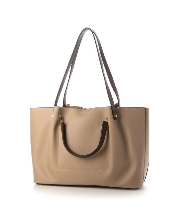 UNBILLION cachecache PCケース付きメタルハンドルA4トートバッグ オーク