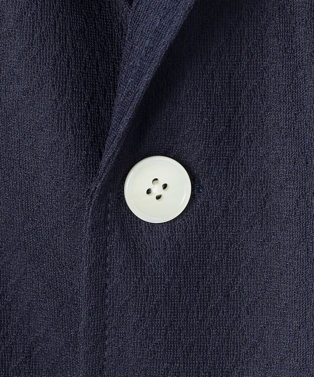 J.PRESS MEN シャツの軽快さ×ジャケットの上品さ【 盛夏対応 / 軽量 / 洗える / 高通気性】千鳥レース サマージャケット ネイビー系