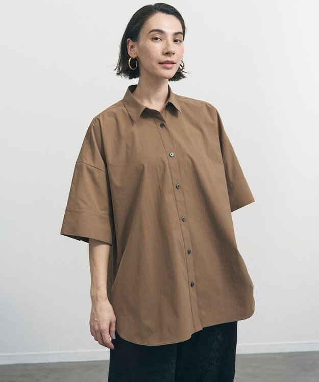 UNFILO コンフォートシャツ ブラウン