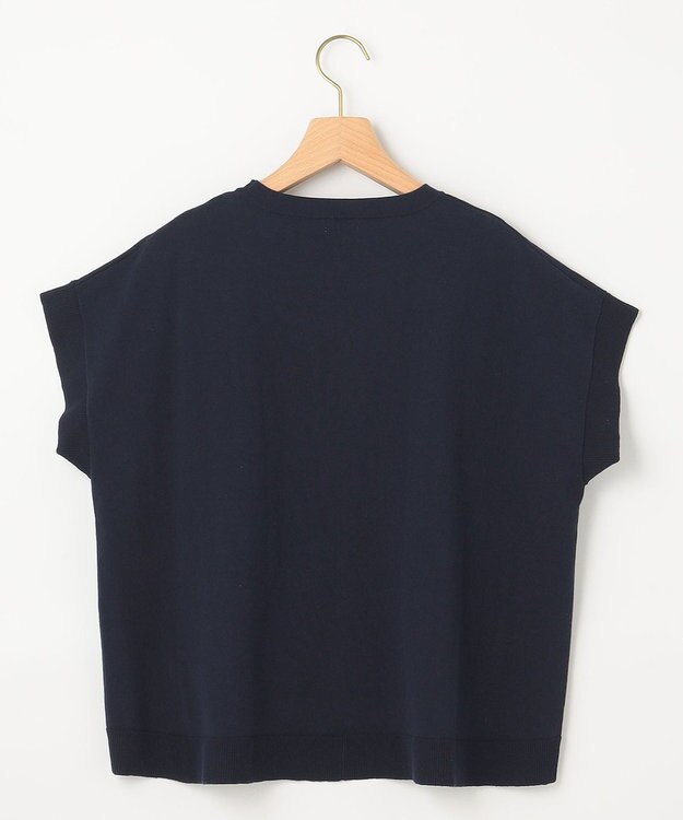 組曲 S 【洗える・型崩れしにくい】CHAI ニットTシャツ ネイビー系