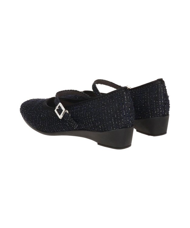 Bridget Birkin ＜3E＞【Bridget Birkin Walk】ビジューストラップコンフォートパンプス ブラック雑材