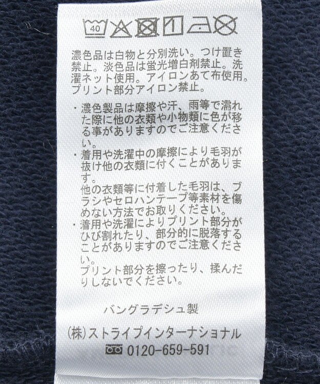 AMERICAN HOLIC Fairfield フロッキースウェットプルオーバー Black