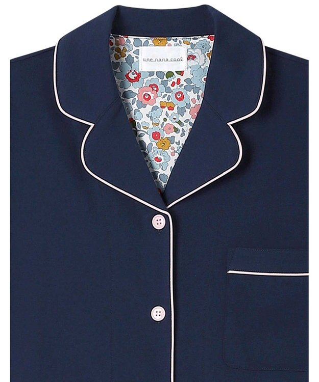 une nana cool 【綿100％】40ハイゲージ天竺半袖パジャマ MADE WITH LIBERTY FABRIC KO