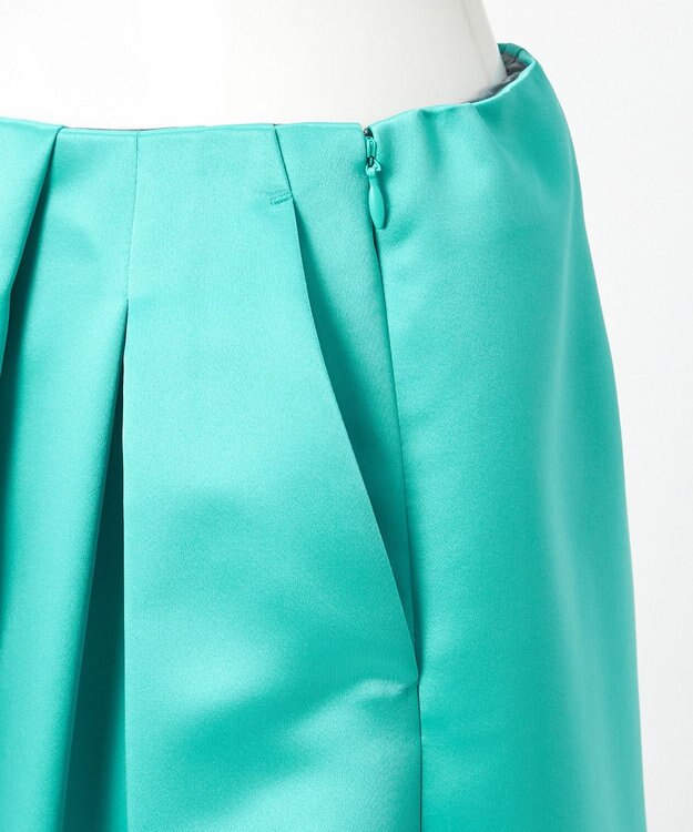 23区 【エステータ】フォルムサテン キュロットパンツ ターコイズブルー系