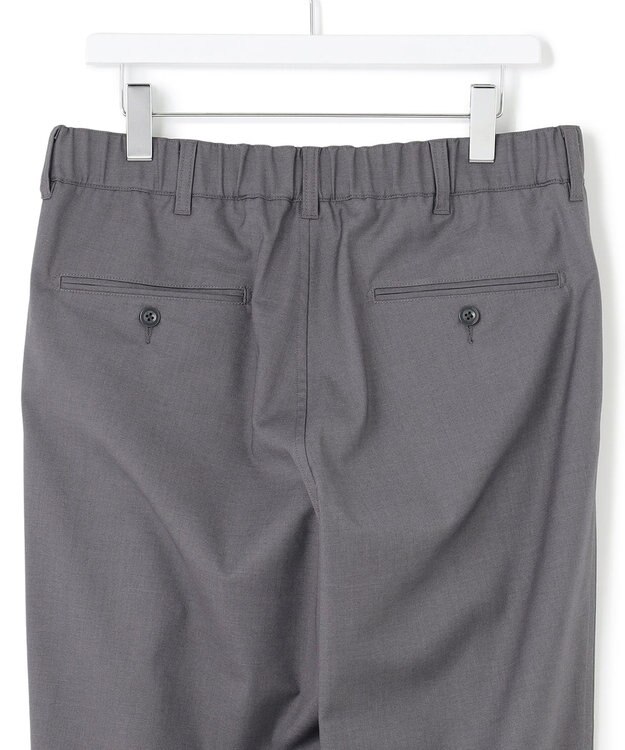 J.PRESS YORK STREET 【UNISEX】ウールライク テーパードイージーパンツ グレー系