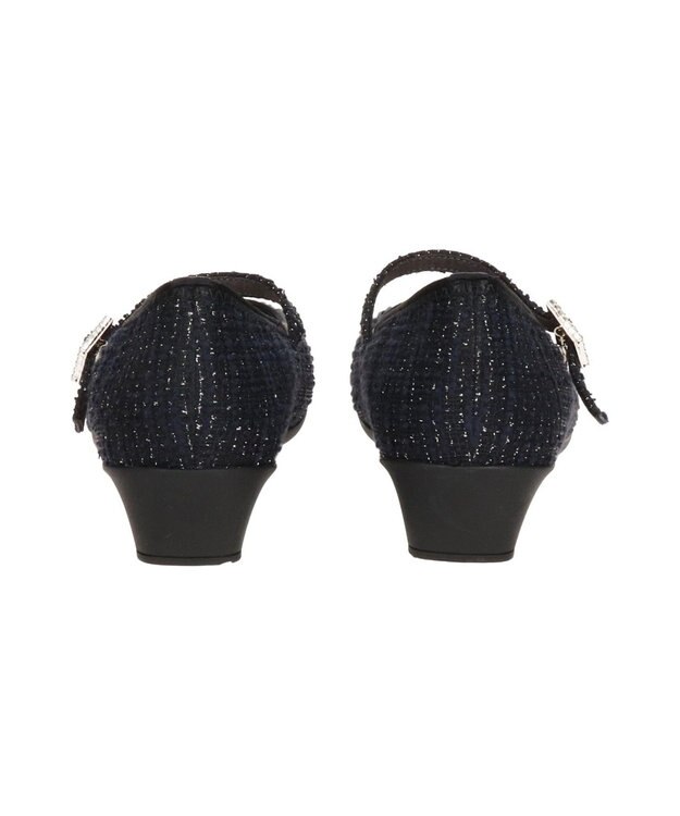 Bridget Birkin ＜3E＞【Bridget Birkin Walk】ビジューストラップコンフォートパンプス ブラック雑材