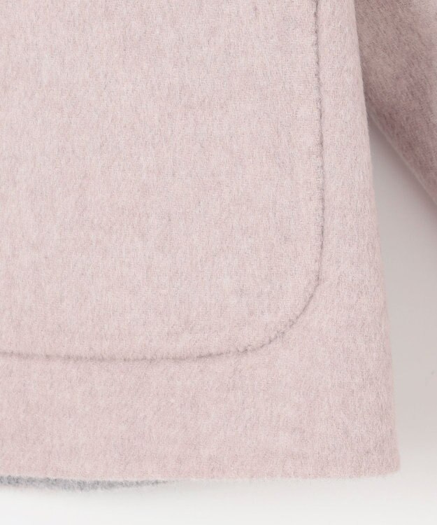 J.PRESS LADIES L 【リバーシブル】ウールナイロン リバー ショート コート ベージュ系