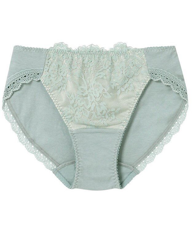 Wing ペアショーツ 【ナチュラルアップブラ】 身生地部オーガニックコットン混 はきこみ丈あさめ KF3000 ウイング／ワコール グレイッシュブルー