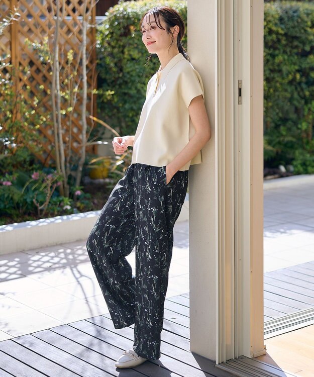 ANY ミラノリブニットポロ バニラ