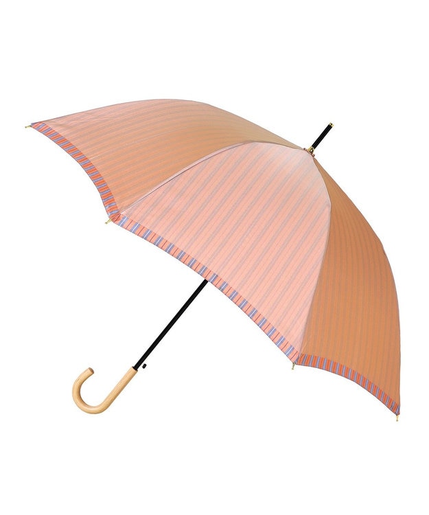 槇田商店 Riff  ピンクグレープ 長傘 コーラルオレンジ
