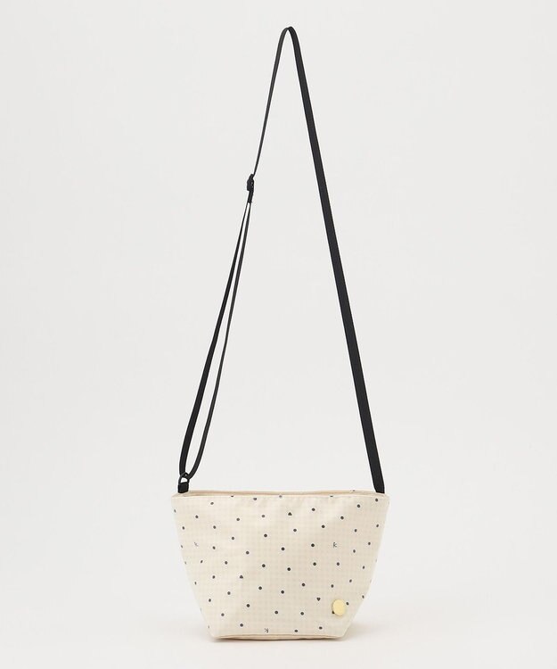 組曲 KIDS gingham K heart  ポシェット ベージュ系5