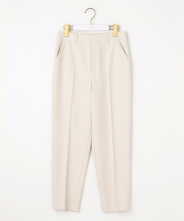 ANY SIS 【洗える】褒めらレディ テーパード パンツ アイボリー