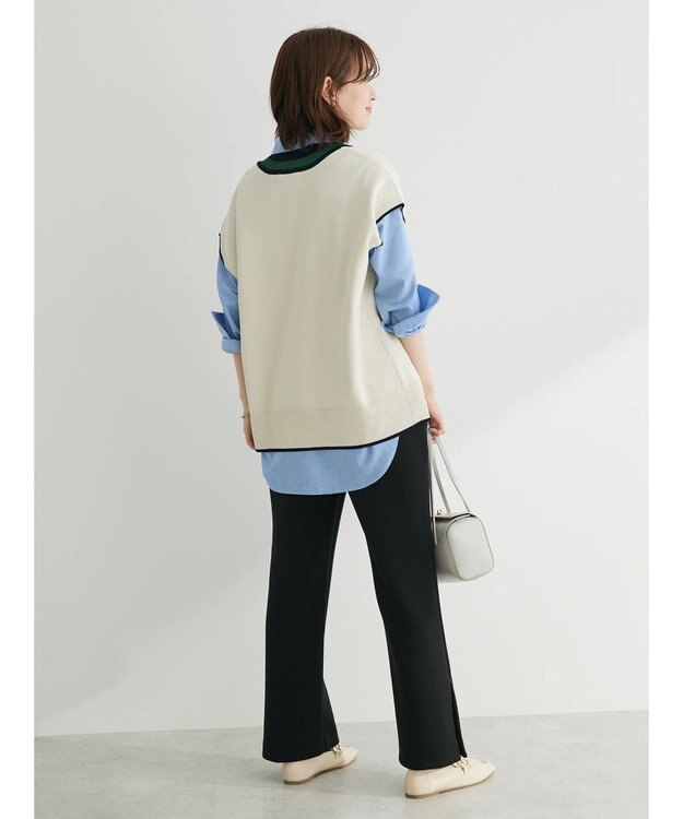 Green Parks チルデンニットベスト Off White