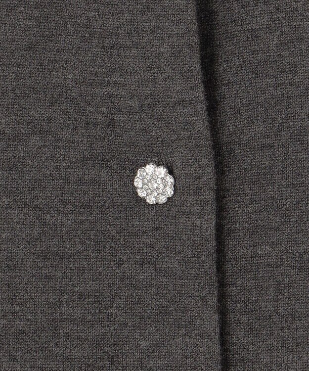 組曲 ビジューニット カーディガン グレー系