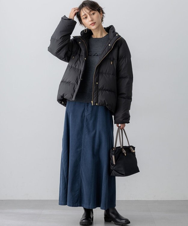 23区 S 【洗える】インターシャ ロゴ ニット グレー系