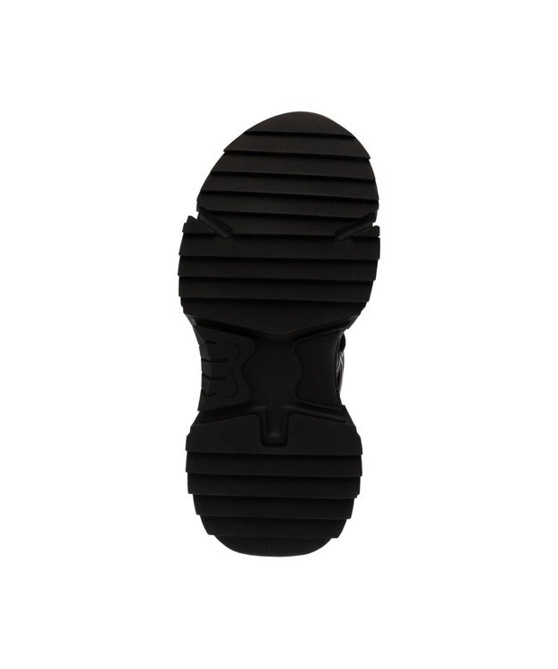 STEVE MADDEN KINGDOM ボリュームソールダブルレースアップスニーカー ブラック