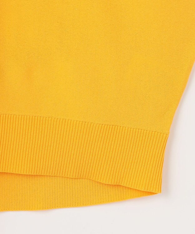 ANY 【洗濯機可/UVカット/接触冷感】クールタッチボクシーニット イエロー