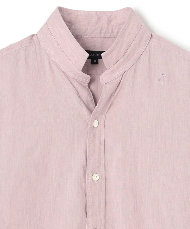 JOSEPH HOMME リネンストレッチブロード ウィングカラーシャツ ローズ系