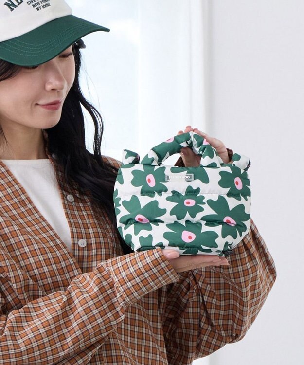 ROOTOTE 0697【弾む軽さフェザールー】FE.べビール―.フラワーRTG-A 02：グリーン