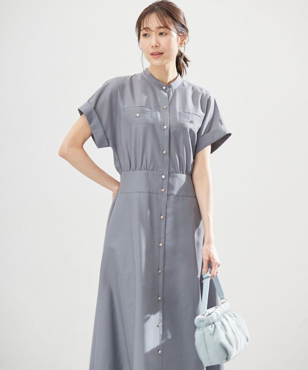 組曲 【WEB限定】シアーボイルワンピース グレー系