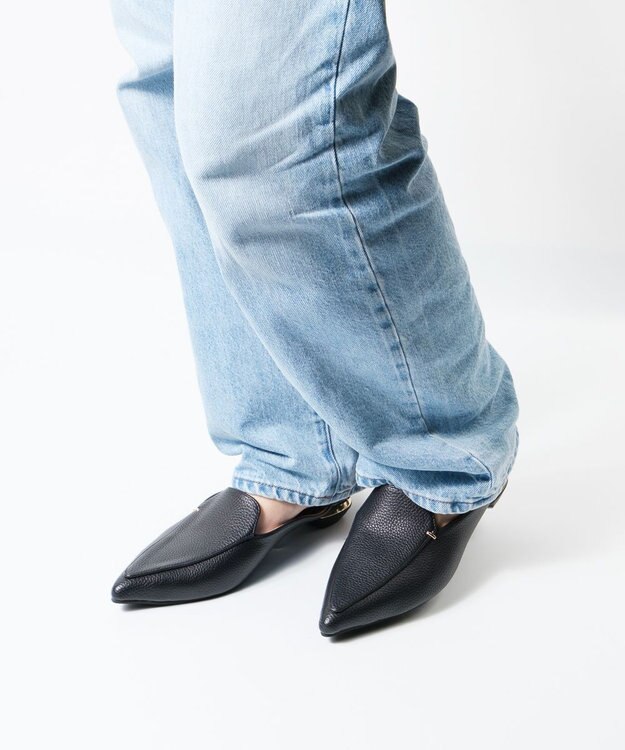 BONTRE 【MIONOTIS/ミオノティス】ポインテッドトゥミュール/102PJ ブラック