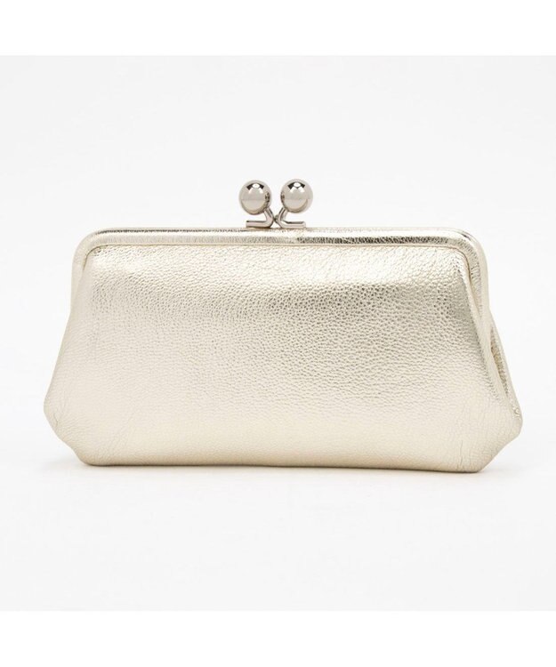 UNBILLION ペルケ perche / マルチスタッズがま口ロングウォレット ゴールド